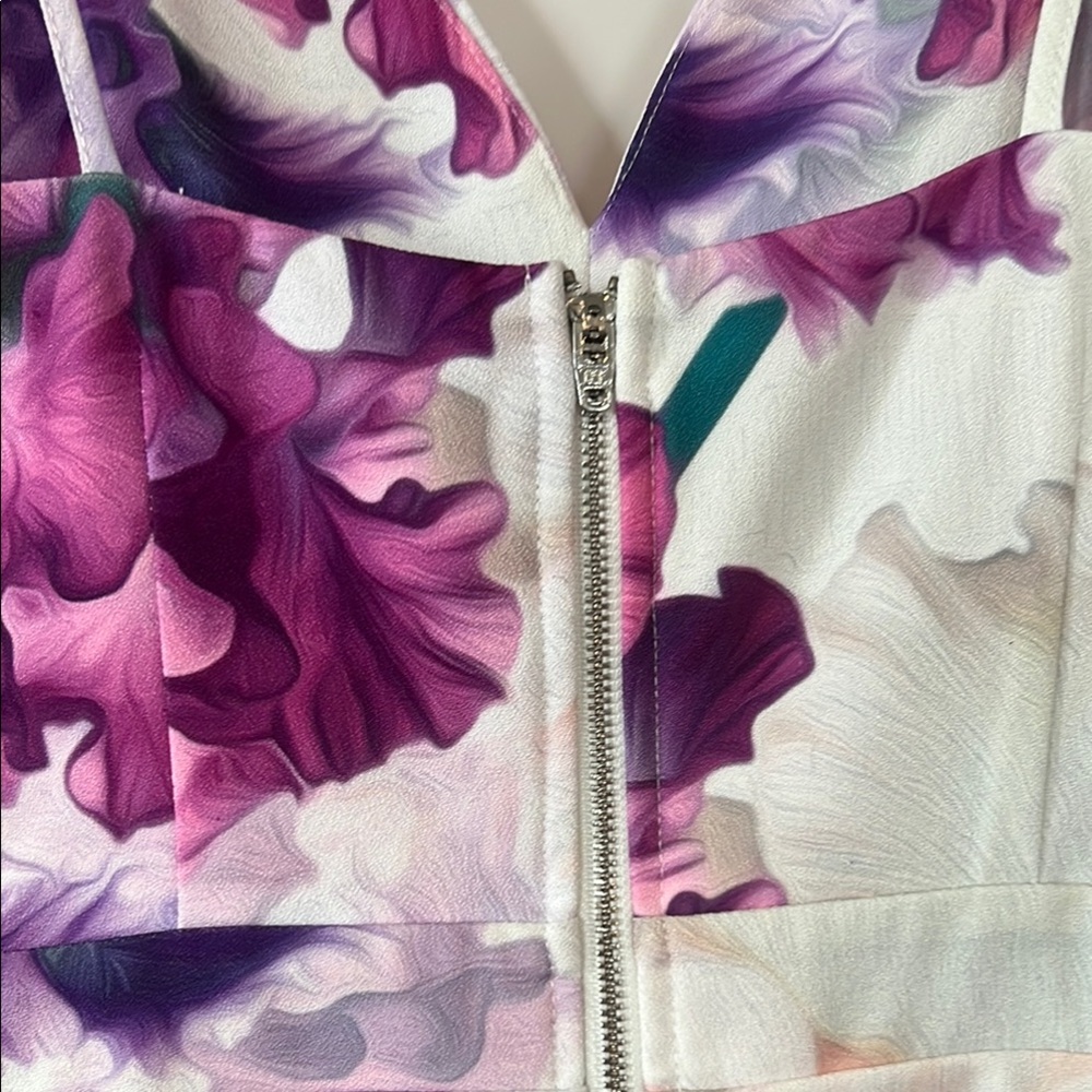 Tiger Mist Purple and Pink Spaghetti Strap Mini Dress - Picture 6 of 8